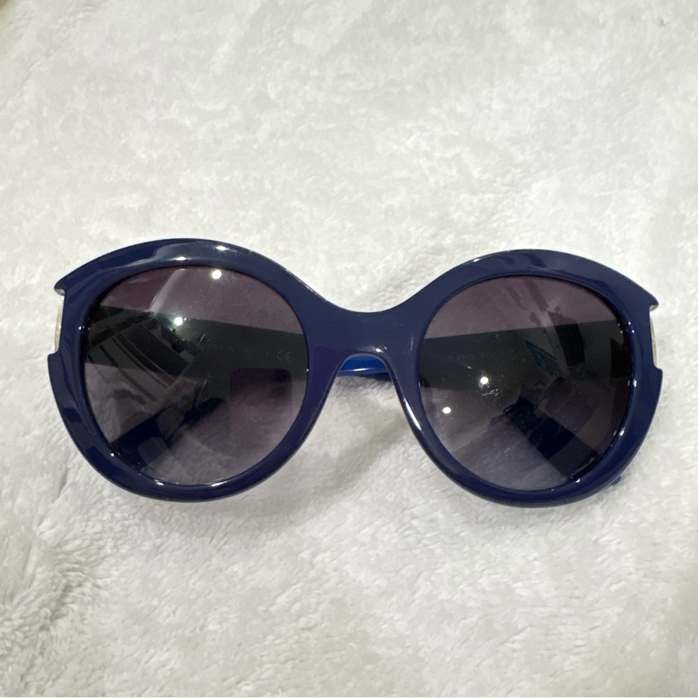 VERSACE Gianni Versace Blue Plastic Oversized Sunglasses - Picture 2 of 16